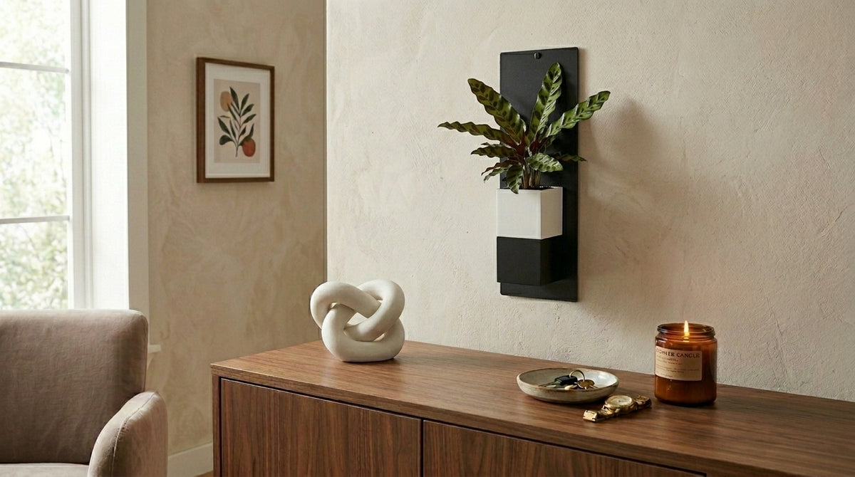 eclance-decoration-interieur-vegetal-mur-vegetal-modulaire-1-cube-cache-pot-le-cube-bicolore-blanc-et-noir-pour-pot-6cm-console-noyer